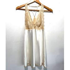 Victoria's Secret Y2K slip dress VTG lace satin slip dress chemise coquet womenS