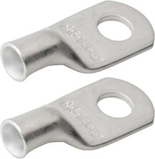 8 AWG 1/4 Inch Stud Tinned Copper Ring Terminals Battery Cable Lugs Marine