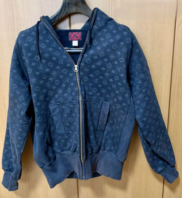 [Rare] Evisu Full Zip Hoodie Size: 40 Cotton Long Sleeve VG Limited From JAPAN