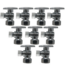 10 Pack XFITTING 3/8" OD Comp. X 1/2" FIP Angle Valve , Female Angle Valve