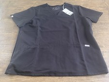 FIGS Casma Three Pocket Scrub Top for Women Size XL Color Black Brand New w Tag