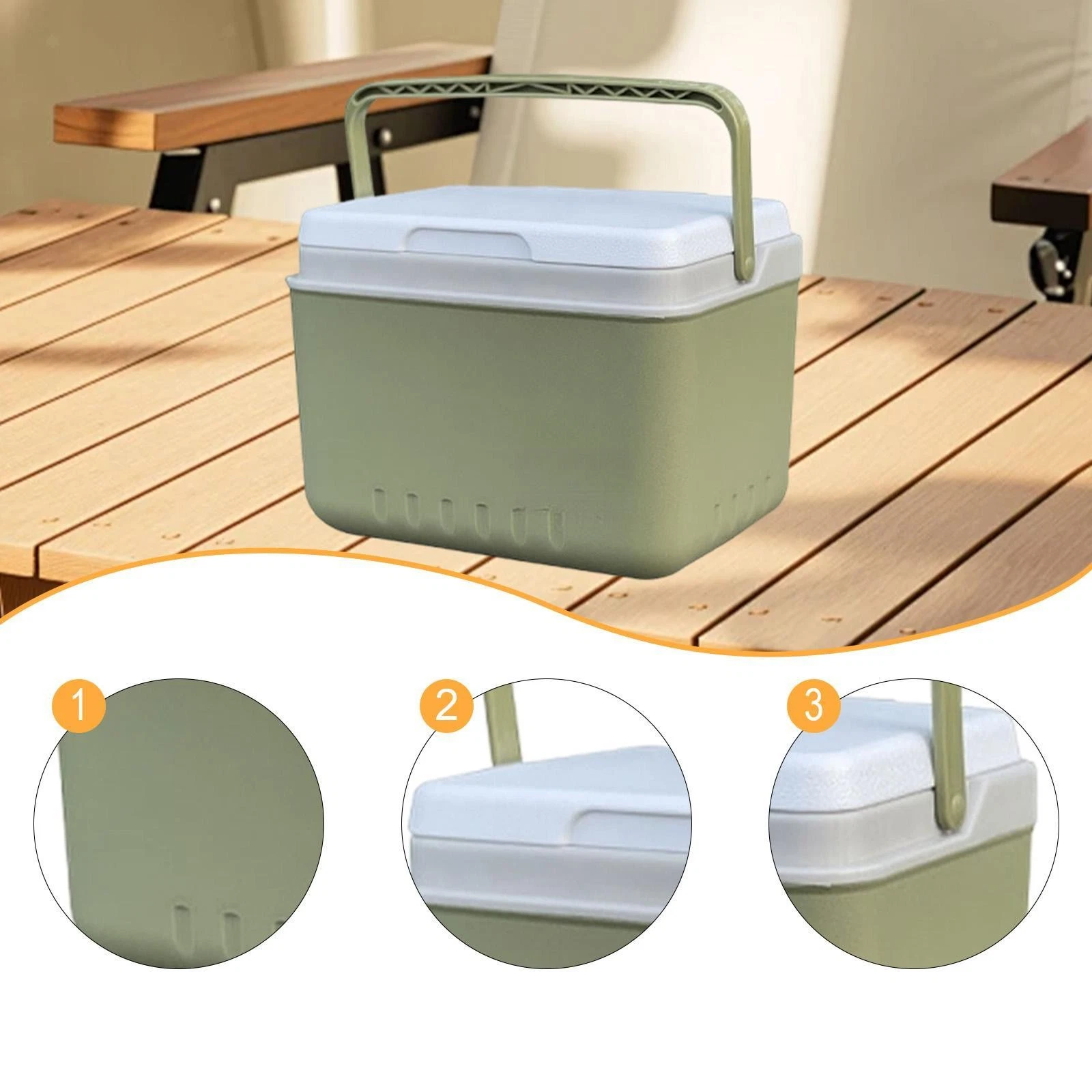 Insulated Ice Cooler Ice Chest Box Versatile Fashion Drink Bucket Hard Carrier