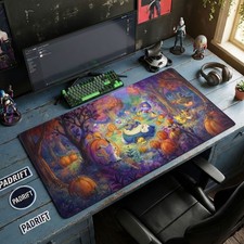 Snorlax Halloween Pumpkin XL Gaming Mouse Pad, Pokemon Desk Mat