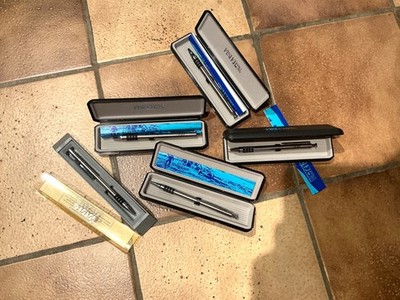 GREAT USED!  5 x FISHER Space Pen Futura Ballpoint Pens, Metal