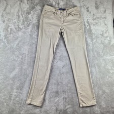 Judy Blue Pants Womens 7 (fits 28x29) Tan Khaki Stretch Skinny Slim Made In USA