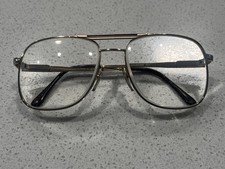 Stetson 2 Zyloware 057 Eyeglasses Frames Mens Gold Full Rim 56-18 Vintage