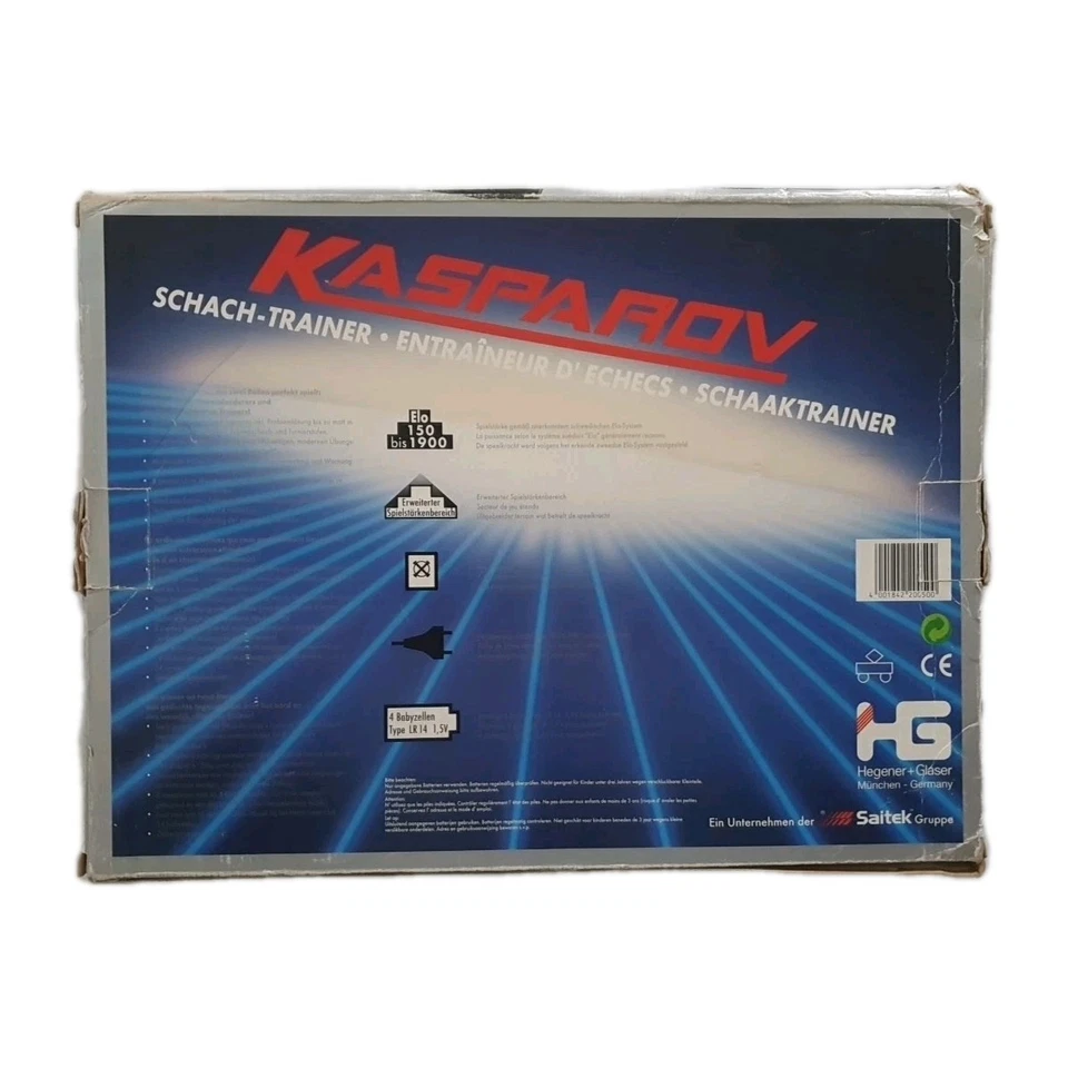 Saitek Kasparov SchachTrainer WM 95 Schachcomputer Buch Hegener + Glaser Schach - Bild 2 von 4