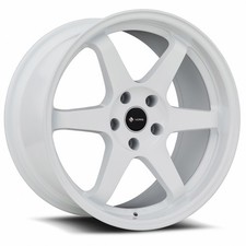 Vors Tr37 18x9.5 5x114.3 35 White Wheels4 73.1 18 Inch Rims