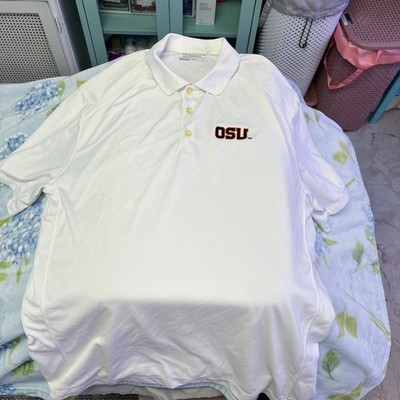 OSU Nike Shirt Men XL White Polo Football NCAA Performance University