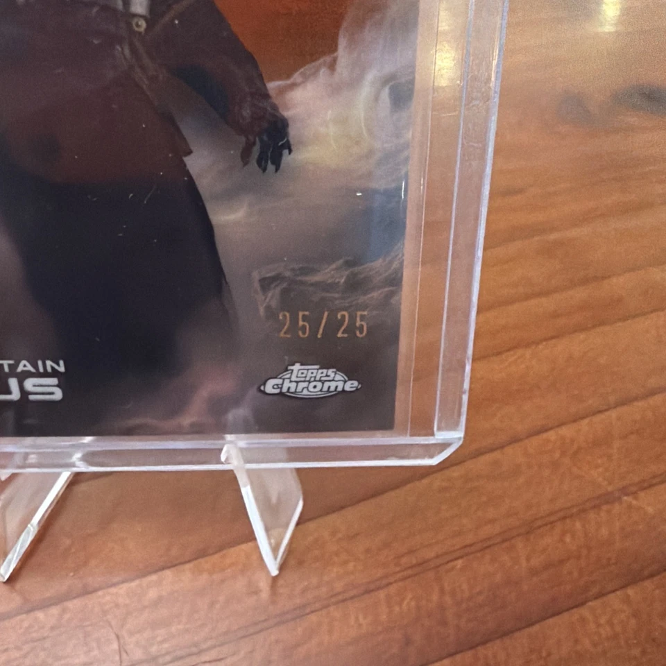 2025 Topps Star Wars Chrome Pirate Captain Brutus 25/25 Orange Refractor #114 - Image 2 of 4