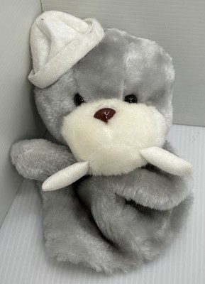 Walrus Navy Sailor Puppet Plush Gray