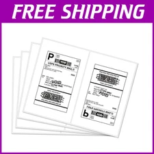 Half Sheet Shipping Labels 2-Pack - 1000 Labels