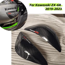 For Kawasaki ZX6R 2019-24 Fuel Tank Slider Set Carbon Fiber 100% Self-Adhesive