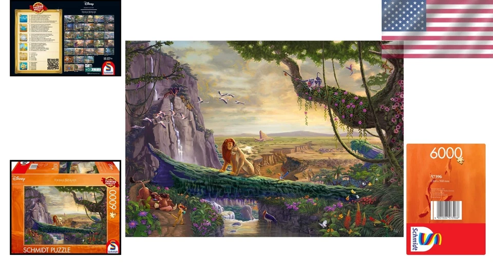 Thomas Kinkade Disney Lion King Puzzle 6000 Pieces - Image 2 of 4