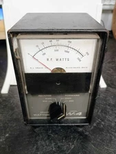 Drake W-4 Wattmeter 200 and 2000 Watt Scale Watt Meter Ham Radio W4 HF Untested