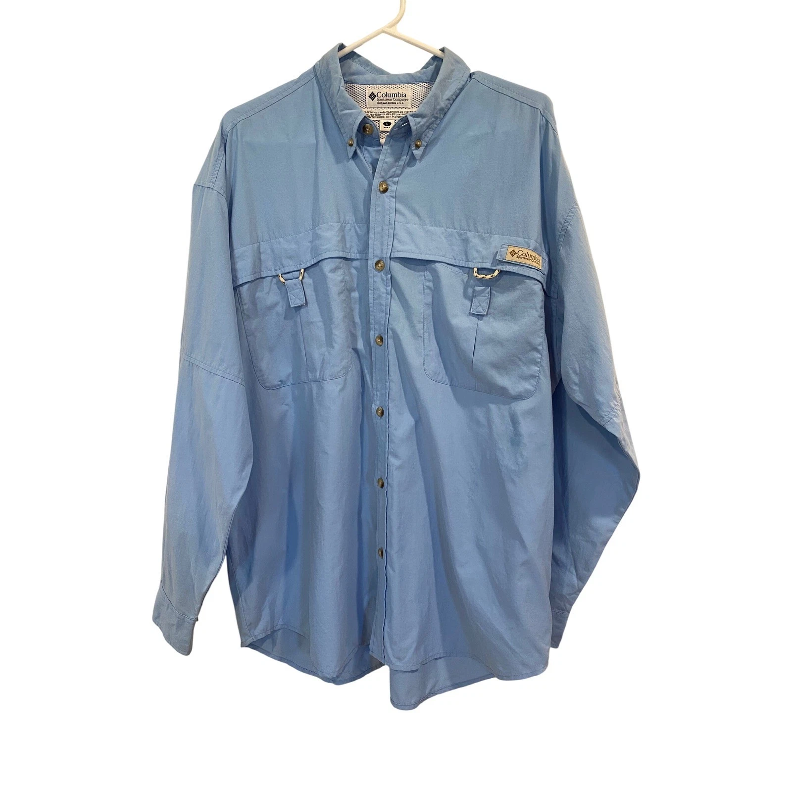 Columbia Men's Long Sleeve Fishing Outdoor Button Up Shirt Size Large Blue
Opens in a new window or 