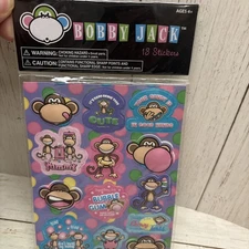 Vintage Bobby Jack New Sealed Puffy Bubble Stickers