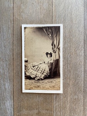 Trantoul | Portrait of an Elegant Woman in Ruffled Dress to Identify | 1860?
