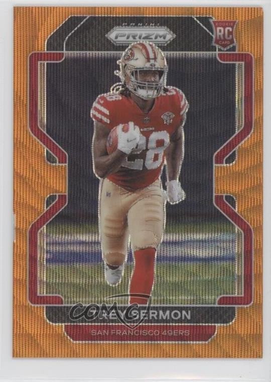 2021 Panini Prizm Rookie Orange Wave Prizm 40/60 Trey Sermon #354 1s6