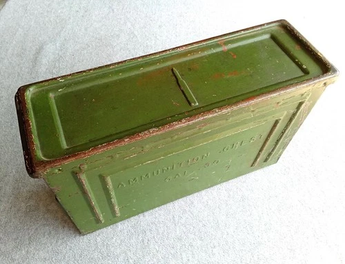 Rare Early T4 U.S. Military Ammunition Can .30 Cal. Tanker Ammo WW2