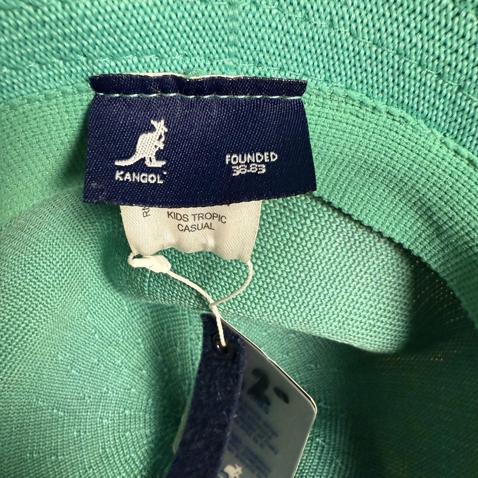 Brand New Kids KANGOL Tropic Casual  Bucket Hat Size Kids Small 1804KK Green - Image 4 of 4