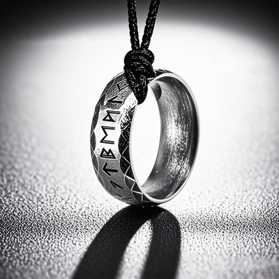 #ad Vintage Viking Rune Necklaces for Men Stainless Steel Nordic Runes Penda $27.99