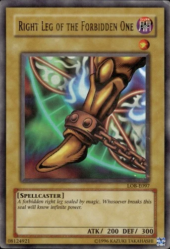 Right Leg Of The Forbidden One - Ultra Rare LOB-E097 - HP - YuGiOh