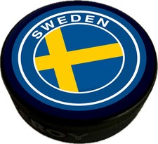 IIHF World Juniors Sweden Two-sided Hockey Puck