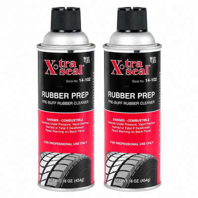 2 Xtra Seal 14-102 16oz Aerosol Rubber Tire Buffer Pre Buff Cleaner 16oz (472ml)