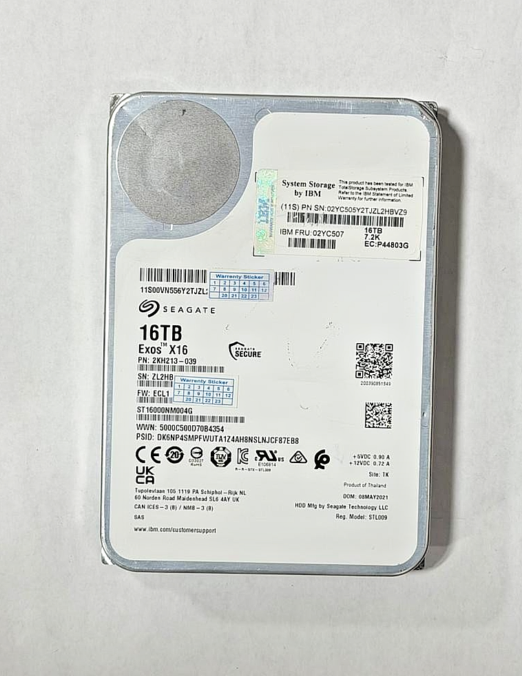 Seagate Exos X16 16TB SAS 3.5