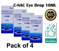 Cataract Eye Drops with 1% NAC, N-Acetylcarnosine 10ml Vial 4 pack