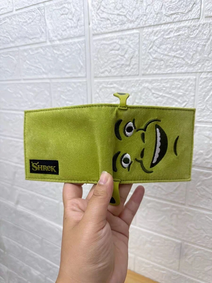 Mini billetera Shrek de dibujos animados polar monstruo multifuncional para tarjetas de identificación bolsa divertida Foto 3 de 4