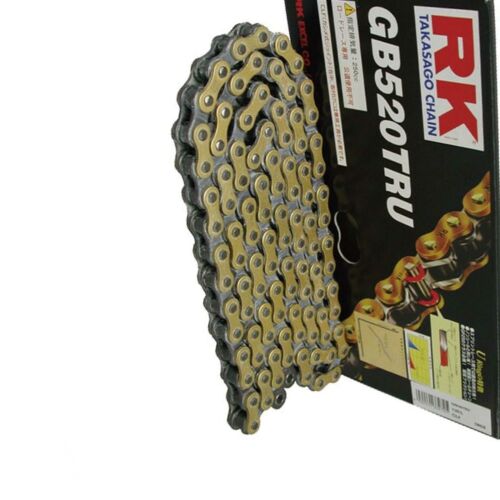 RK Motorrad Rennantriebskette 520 TRU Nietenglied Gold - Bild 7 von 7