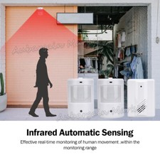 Wireless Sensor Detector Door Bell Gate Entry Chime Doorbell Alarm Alert Motion — image 6