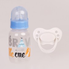 White Magnetic Pacifier Empty Feeding Bottle Lifelike For Reborn Dolls Accessory