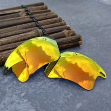 LensOcean Polarized Replacement lenses for-Oakley Fast Jacket XL OO9156-Fire Red