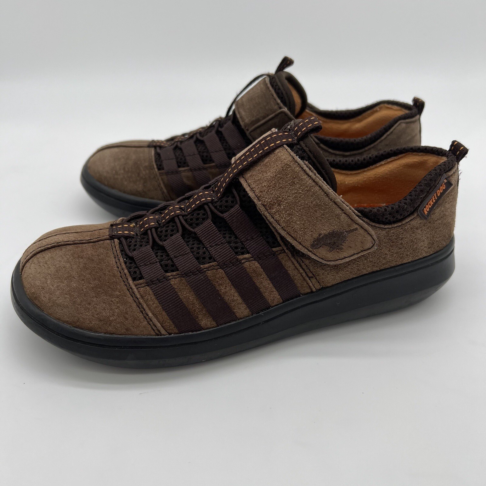 Rocket Dog Stoker Nubuck Leather Slip On Shoe Brown Size 8 eBay