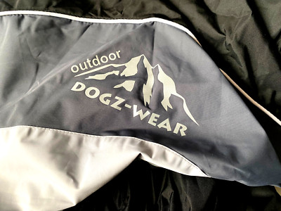 Hundeoverall Regenanzug Wolters Cat Dog Dogz Wear Regenoverall schwarz grau 44cm