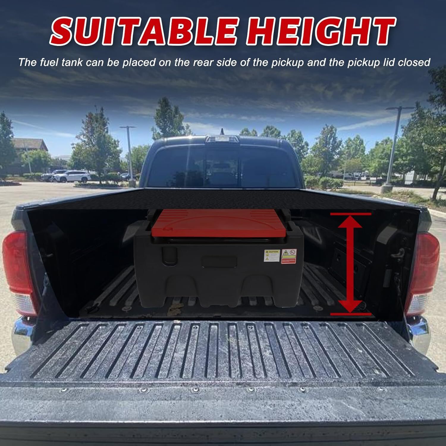 Black 40 Gallon Portable Gasoline Diesel Fuel Tank with 12V Electric Fuel Pump