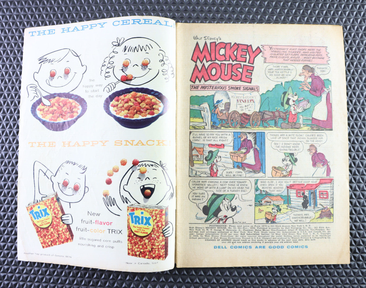1956 DELL Walt Disney's Mickey Mouse #50 | eBay