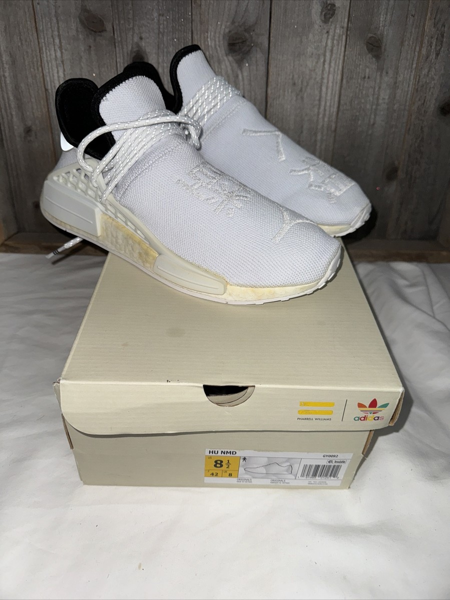 pharrell nmd hu core white