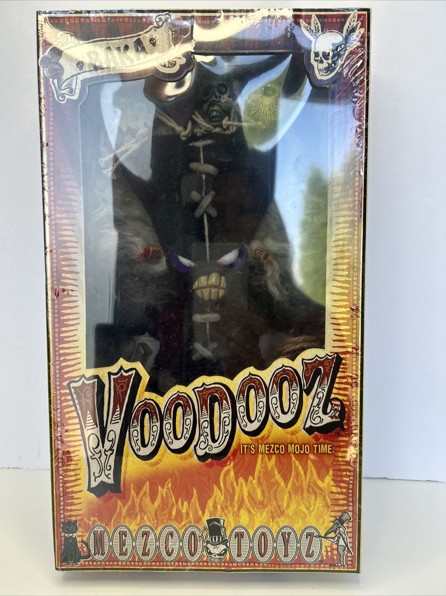 2006 Mezco Toyz Voodooz BAKA Plush Doll w/Mojo Bones, Spell Pins