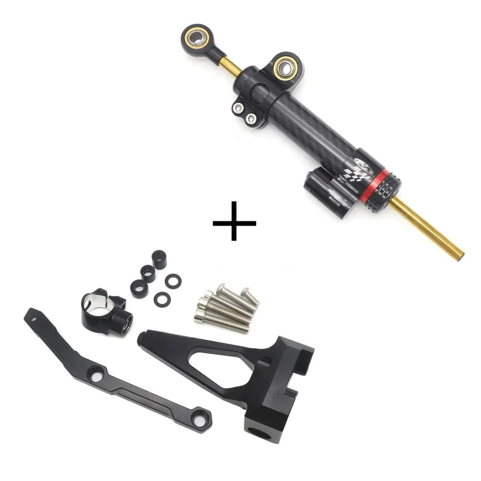 Kit de soporte estabilizador amortiguador de dirección montaje para MT-09 FZ09 2013-2018 2019 2020 Foto 3 de 4