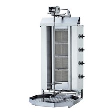D&ouml;nergrill / Gyrosgrill 4 Brenner Motor oben