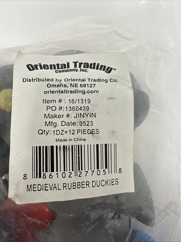 New 12 Lot RUBBER DUCKIES Weapons, Medieval Vikings Celebrate Party Duck 2x2" - Image 3 of 3