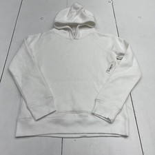 Amazon Essentials White Long Sleeve Hoodie Youth Kids Size XL New