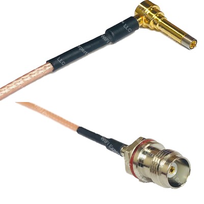 RG316 MS156 Male Angle Long to TNC Female Small Bulk RF Cable Rapid-SHIP LOT