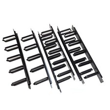 1U Cable Manager Metal Horizontal 5-Ring Lot of 6