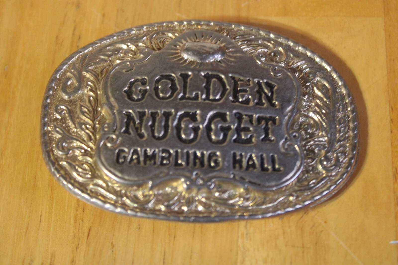 Belt Buckle Golded Nugget Gambling Hall eBay