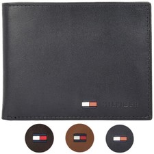 Tommy Hilfiger Men's Premium Leather Credit Card ID Passcase Billfold Wallet